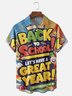 Moisture-wicking Back to School Chest Pocket Casual Shirt
