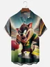 Moisture Wicking Super Bowl Football Chest Pocket Hawaiian Shirt