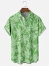 Moisture-wicking Palm Tree Chest Pocket Hawaiian Shirt