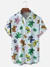 Moisture-wicking Rock Music Bear Chest Pocket Casual Shirt