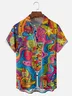 Moisture-wicking Hippie Cocktail Chest Pocket Casual Shirt