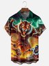 Moisture-wicking American Football Cincinnati Art Fun Bengals Chest Pocket Casual Shirt