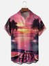 Moisture-wicking Beach Music Festival Art DJ Party Chest Pocket Hawaiian Shirt