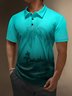 Moisture-Wicking 3D Ombre Coconut Tree Short Sleeve Golf Polo