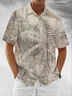 Moisture-Wicking Tropical Coconut Tree Chest Pocket Hawaiian Shirt
