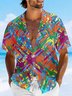 Moisture-wicking Geomatric Chest Pocket Casual Shirt