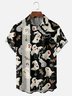 Moisture-wicking Halloween Ghost Chest Pocket Bowling Shirt