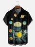 Hardaddy x Digital Carbine Moisture-Wicking Abstract Gradient Color Universe Astronaut Chest Pocket Hawaiian Shirt