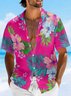 Moisture-wicking Floral Chest Pocket Hawaiian Shirt