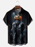 Moisture-wicking Halloween Bigfoot Chest Pocket Casual Shirt