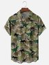 Moisture-Wicking Dinosaur Chest Pocket Hawaiian Shirt