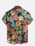 Big Size Moisture-wicking Floral Chest Pocket Hawaiian Shirt
