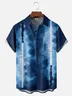 Tall Size Moisture-wicking Fun and Avant-garde Laser Sword Star Art Wars Chest Pocket Bowling Shirt
