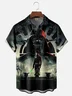 Tall Size Moisture-wicking Dark Star Art Wars Chest Pocket Casual Shirt