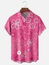 Moisture-wicking Floral Chest Pocket Hawaiian Shirt