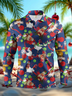 Moisture-Wicking Christmas Hat Chicken Ribbon Long Sleeve Golf Polo