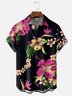 Moisture-wicking Floral Chest Pocket Hawaiian Shirt