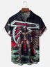 Moisture-wicking American Football Atlanta Fun Art Falcons Chest Pocket Casual Shirt
