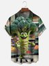 Moisture-wicking Fun Broccoli Shopping Chest Pocket Casual Shirt