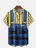 Moisture-wicking Oktoberfest Beer Festival Costume Chest Pocket Casual Shirt