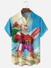 Moisture-Wicking Retired Santa Vacation Chest Pocket Hawaiian Shirt
