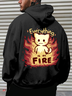 Hardaddy x Techranova Cartoon Cat Casual Hoodie Sweatshirt