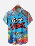 Moisture-wicking Good Vibes Chest Pocket Casual Shirt