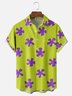 Moisture-Wicking Roleplay Patrick Star And SpongeBob Chest Pocket Hawaiian Shirt