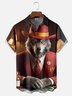 Moisture-Wicking Kansas City Chiefs Wolves Chest Pocket Hawaiian Shirt