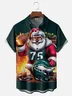 Moisture Wicking Christmas Philadelphia Eagles Chest Pocket Hawaiian Shirt