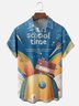 Moisture-wicking Back to School Chest Pocket Casual Shirt