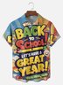 Big Size Moisture-wicking Back to School Chest Pocket Casual Shirt