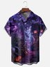 Moisture-Wicking Halloween Pumpkin Botanical Chest Pocket Hawaiian Shirt