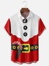 Moisture-Wicking Christmas Wear Candy Cane Chest Pocket Hawaiian Shirt