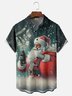 Moisture-Wicking Santa Claus Gift Of US Dollars Chest Pocket Hawaiian Shirt