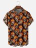 Moisture-wicking Rock Skull Chest Pocket Casual Shirt
