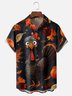 Moisture-wicking Thanksgiving Turkey Chest Pocket Casual Shirt