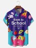 Moisture-wicking Fun “BACK TO SCHOOL” Chest Pocket Casual Shirt