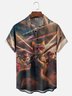 Moisture-Wicking MLB Baseball Cat Chest Pocket Hawaiian Shirt