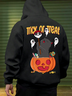 Hardaddy X Kimprut Imut Halloween Ghost Cat Pumpkin Hoodie Sweatshirt
