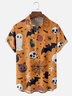 Moisture-wicking Halloween Ghost Skeleton Fun Chest Pocket Casual Shirt