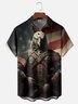 Moisture-wicking Soldier Bald Eagle Soldier Veterans Day Chest Pocket Casual Shirt