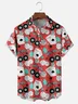 Moisture-wicking Billiards Cherries Dice Playing Cards Chest Pocket Hawaiian Shirt