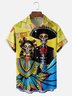 Moisture-wicking Day of the Dead Chest Pocket Casual Shirt