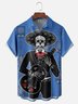 Moisture-wicking Day of the Dead Chest Pocket Casual Shirt