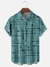 Moisture-Wicking Medieval Geometric Polka Dot Chest Pocket Hawaiian Shirt