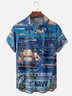Moisture-Wicking US Navy Chest Pocket Hawaiian Shirt