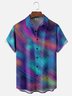 Moisture-wicking Colorful Abstract Art Youthful Print Chest Pocket Casual Shirt