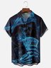 Moisture-wicking Skull Playing Cards Cool Fun Chest Pocket Hawaiian Shirt