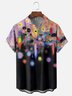 Moisture-wicking Youthful Abstract Art Print Chest Pocket Casual Shirt